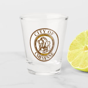 Vaso De Chupito Sello de Cheyenne, Wyoming