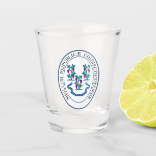 Vaso De Chupito Sello de estado de Connecticut, Estados Unidos
