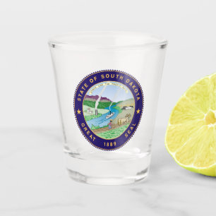 Vaso De Chupito Sello de Estado de Dakota del Sur