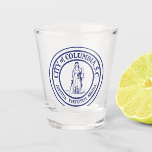 Vaso De Chupito Sello de la ciudad - Columbia, Carolina del Sur