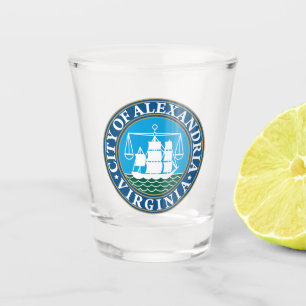 Vaso De Chupito Sello de la ciudad de Alexandria, Virginia