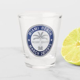 Vaso De Chupito Sello de Miami Beach, Florida