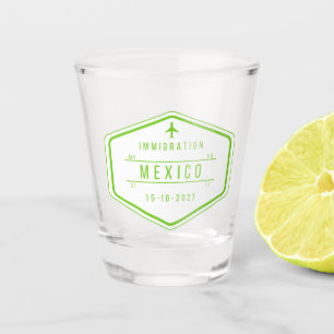Vaso De Chupito Sello de pasaporte de México