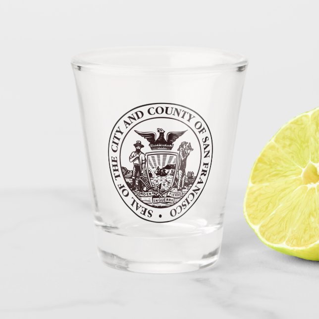 Vaso De Chupito Sello de San Francisco, CA (Anverso)