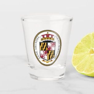 Vaso De Chupito Sello del condado de Anne Arundel, MD