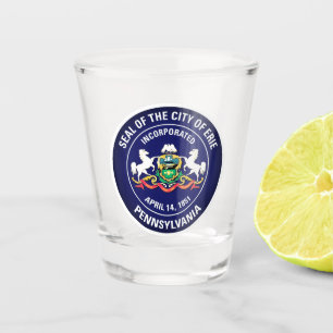 Vaso De Chupito Sello municipal de Erie, Pensilvania