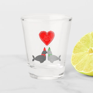 Vaso De Chupito Sellos de besos de Navidades pequeños