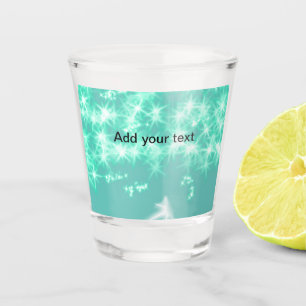 Vaso De Chupito Sencillas estrellas brillantes de la mancha azul d