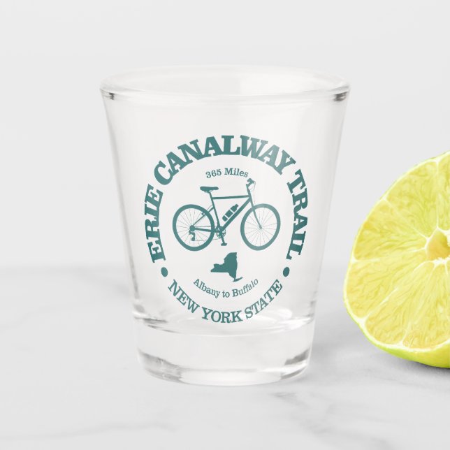 Vaso De Chupito Sendero Erie Canalway (ciclismo) (Anverso)
