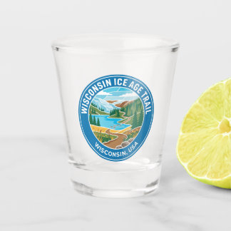 Vaso De Chupito Sendero escénico nacional de la era de hielo de Wi