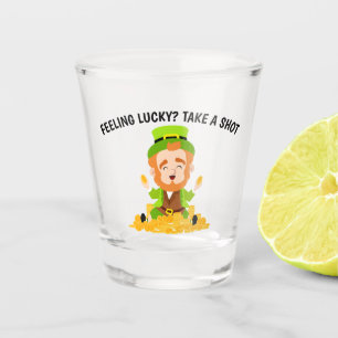 Vaso De Chupito Sensación de suerte toma un disparo gracioso Lepre