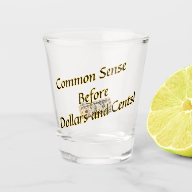 Vaso De Chupito Sentido común (Anverso)