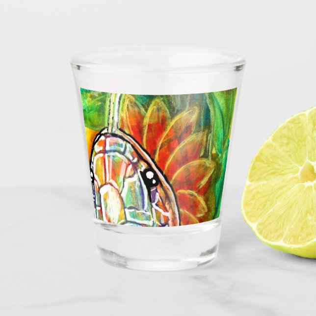 Vaso De Chupito Serpiente Arcoíris  (Anverso)