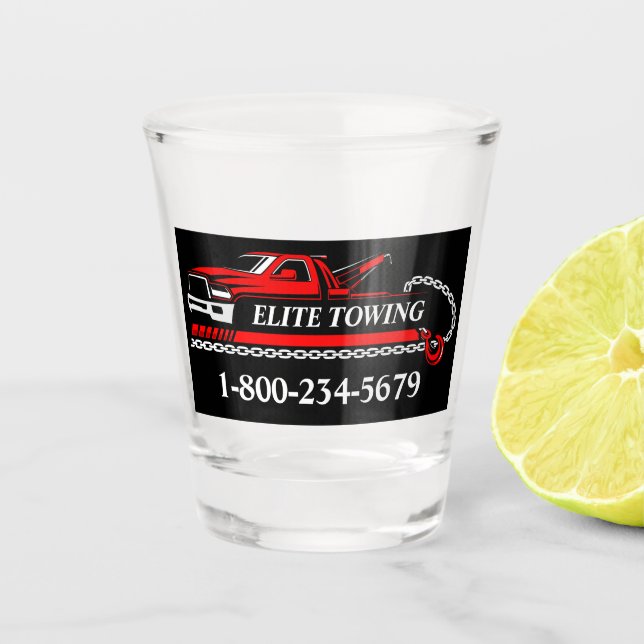 Vaso De Chupito Servicio Profesional de Grúa (Anverso)