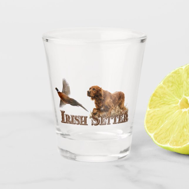 Vaso De Chupito Setter Irlandés  (Anverso)