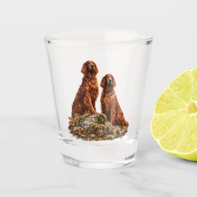 Vaso De Chupito Setter Irlandés   (Anverso)