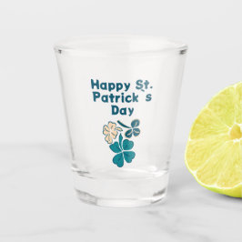 Vaso De Chupito Shamrock Clover Irish Happy St. Patrick's Day
