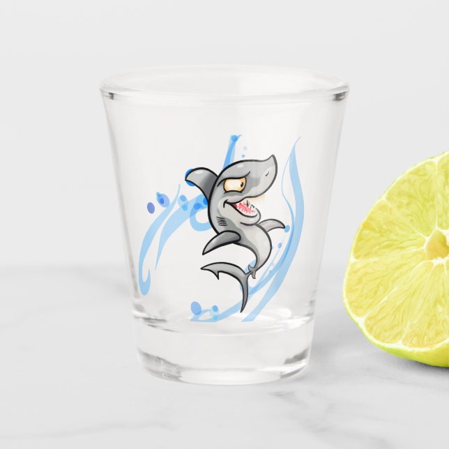 Vaso De Chupito Shark Personalizado Guay (Anverso)