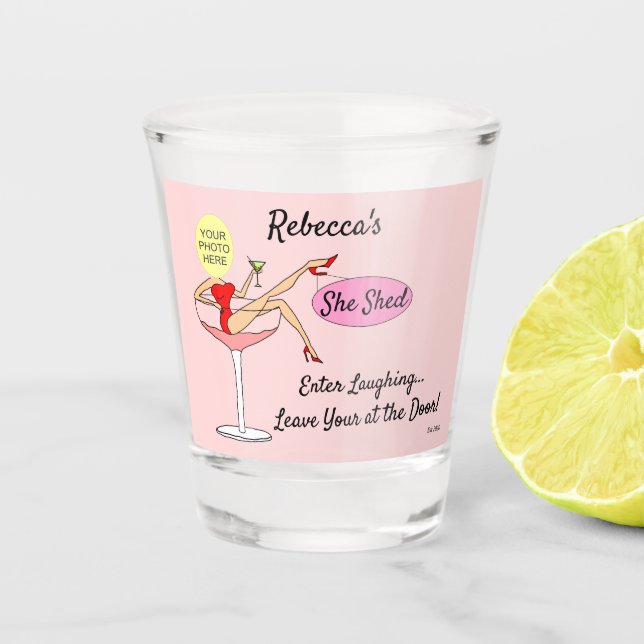 Vaso De Chupito She Shed Shot Glass (Anverso)