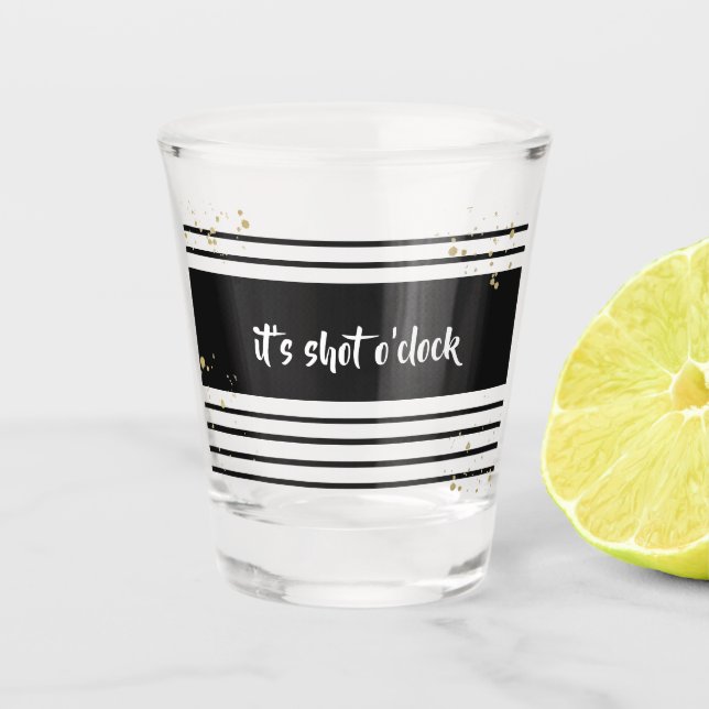 Vaso De Chupito Shot O'Clock | (Anverso)