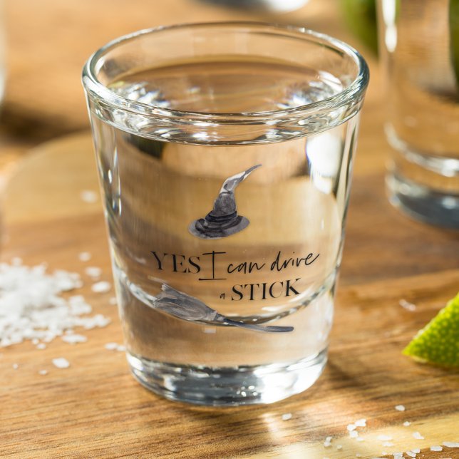 Vaso De Chupito Sí, Puedo Manejar Un Palo Divertido | Feliz Hallow (Subido por el creador)