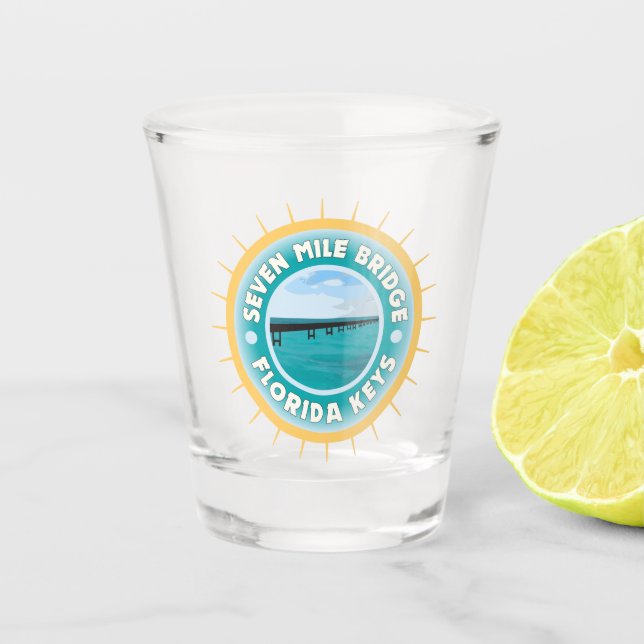 Vaso De Chupito Siete Millas de Puente en Florida (Anverso)