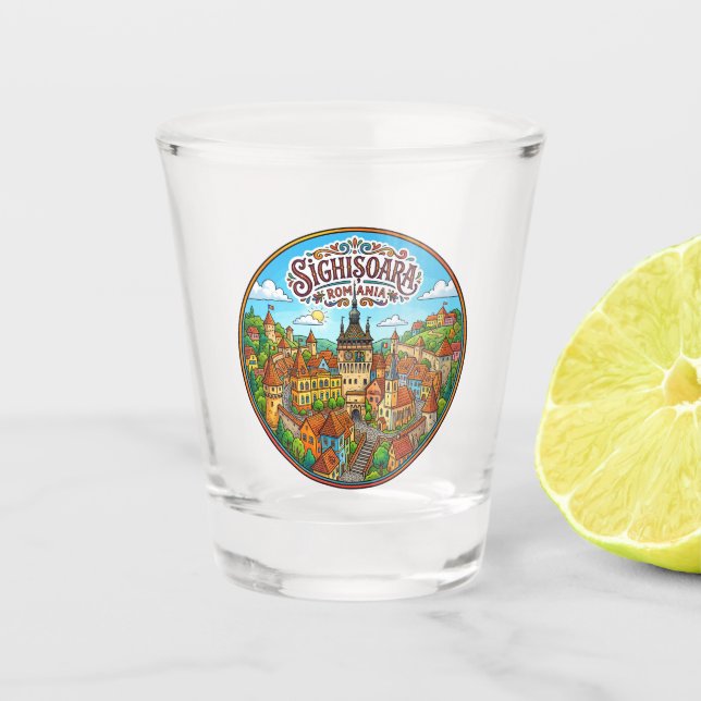 Vaso De Chupito Sighișoara Rumania (Anverso)