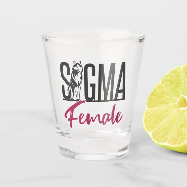 Vaso De Chupito Sigma Female Lone Wolf (Anverso)