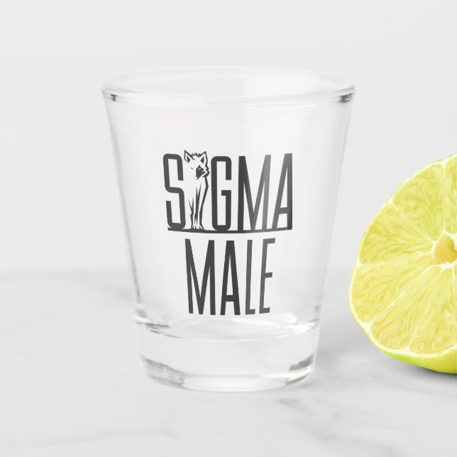 Vaso De Chupito Sigma Male Wolf Lone Loner Meme (Anverso)