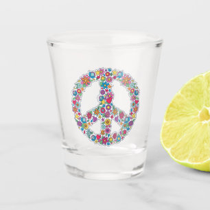 Vaso De Chupito Signo de paz de flor