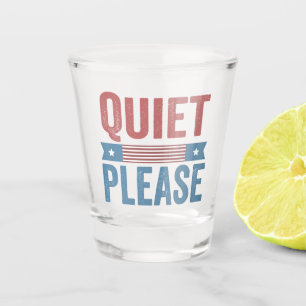 Vaso De Chupito Silencio, por favor, Trump Harris, debate presiden