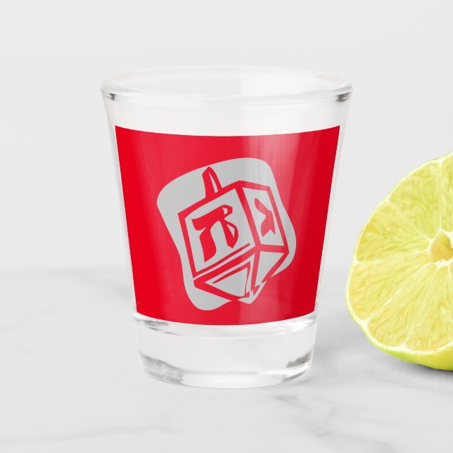 Vaso De Chupito Silver Dreidel (Anverso)