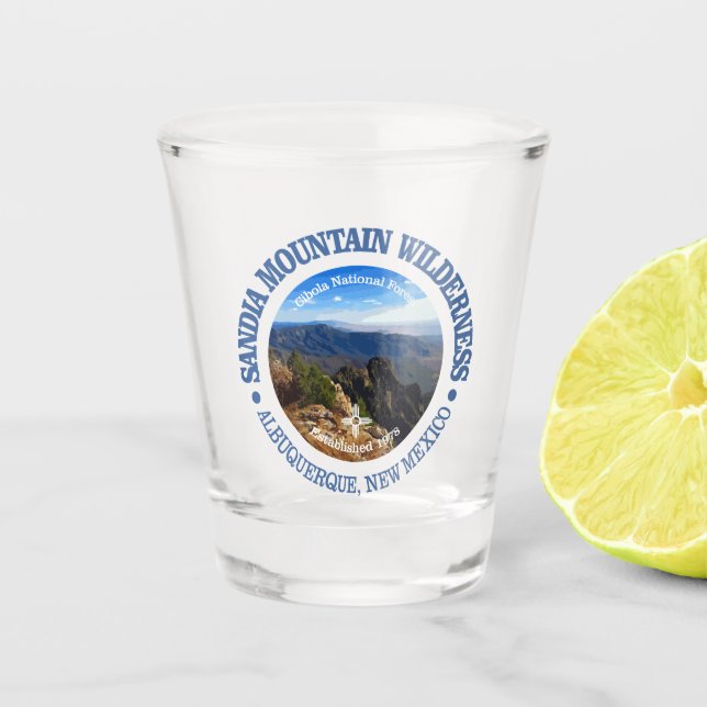 Vaso De Chupito Silvicultura de la montaña Sandia (Anverso)