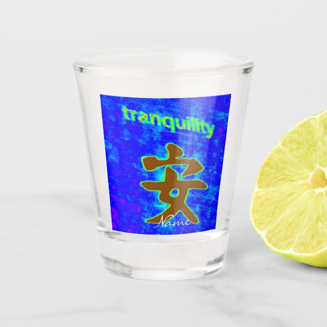 Vaso De Chupito símbolo chino de tranquilidad (Anverso)