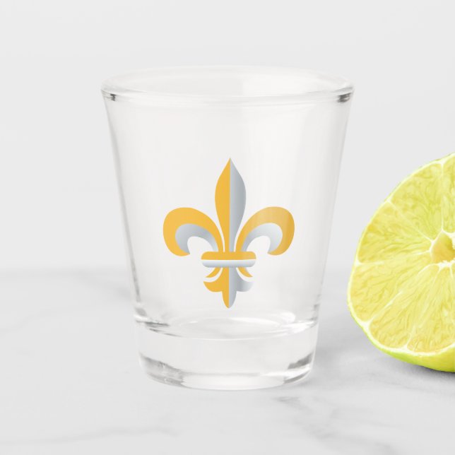 Vaso De Chupito Símbolo de Flor de Lis (Anverso)