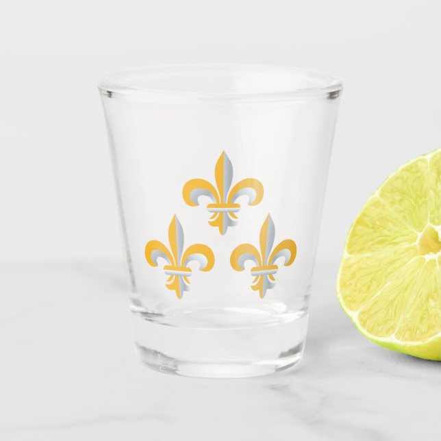 Vaso De Chupito Símbolo de Flor de Lis (Anverso)