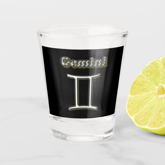 Vaso De Chupito Símbolo de Gemini  (Anverso)