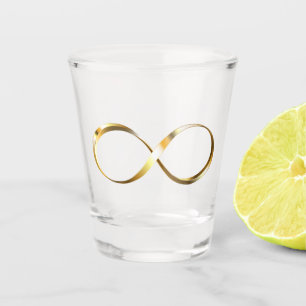 Vaso De Chupito Símbolo de infinito dorado