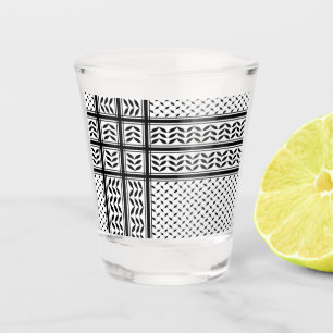 Vaso De Chupito Símbolo de Keffiyeh del patrón de resistencia de P
