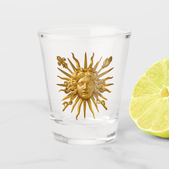 Vaso De Chupito Símbolo de Luis XIV el Rey Sol (Anverso)