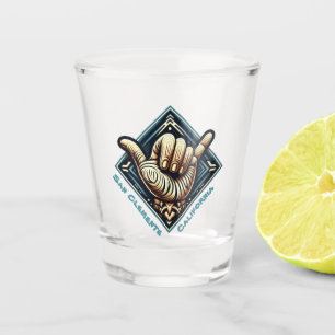 Vaso De Chupito Símbolo de mano de surfista