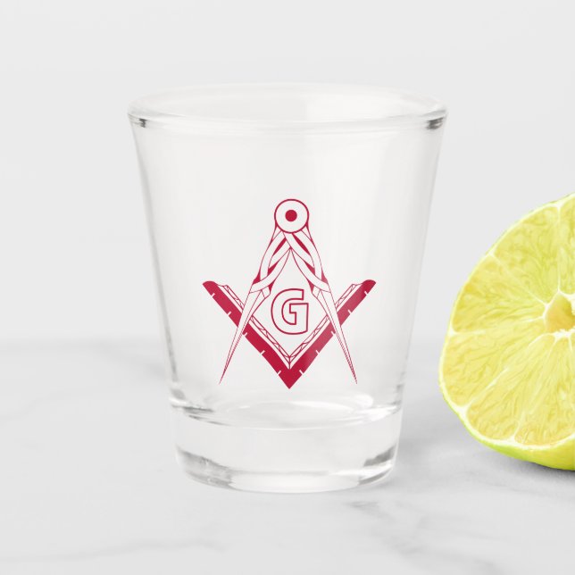 Vaso De Chupito Símbolo de masonería (Anverso)