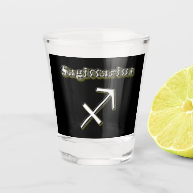Vaso De Chupito Símbolo sagitario  (Anverso)
