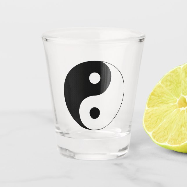 Vaso De Chupito Símbolo Yin Yang espiritual (Anverso)