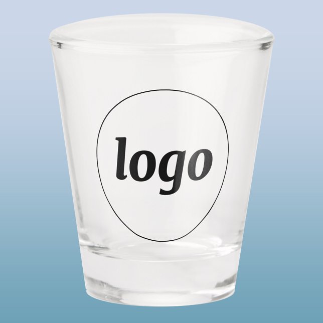 Vaso De Chupito Simple Logo Promotional Business Branding (Simple logo business branding promotional shot glass)