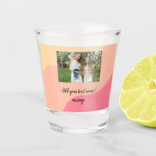Vaso De Chupito simple mínimo añadir la imagen acuarela lanzar