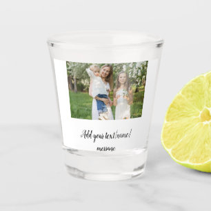 Vaso De Chupito simple mínimo añadir nuestro texto de collage de