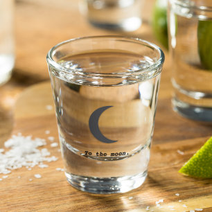Vaso De Chupito Simple moderno a la cita de la luna