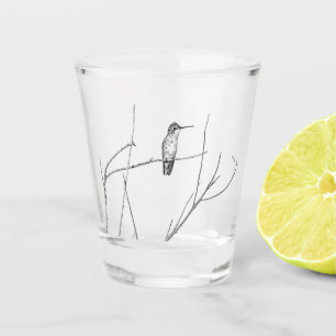Vaso De Chupito Simplemente un colibrí en un palillo