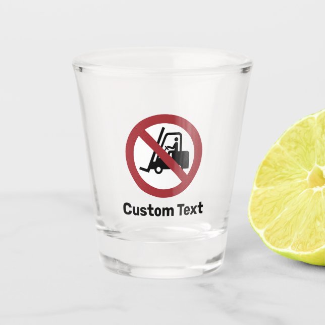 Vaso De Chupito Sin Rótulo de elevación de horquilla (Anverso)